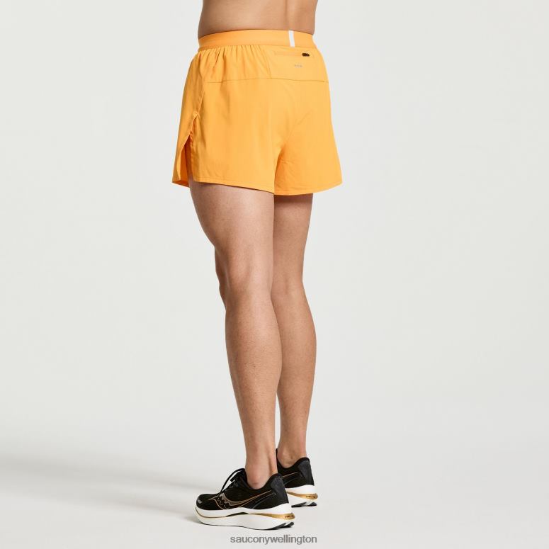 Saucony Men Outpace 2.5 Split Short Marigold 0066X398