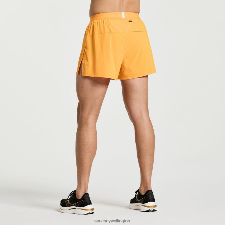 Saucony Men Outpace 2.5 Split Short Marigold 0066X398