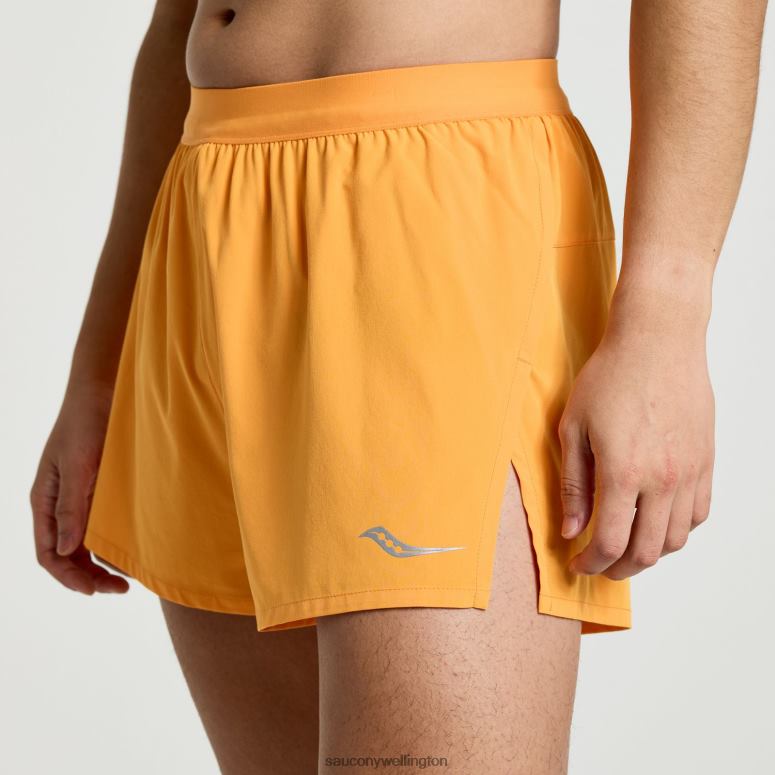 Saucony Men Outpace 2.5 Split Short Marigold 0066X398