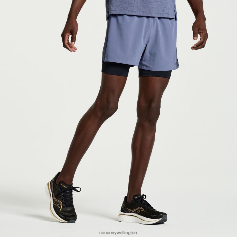 Saucony Men Outpace 4 2-in-1 Short Horizon 0066X391