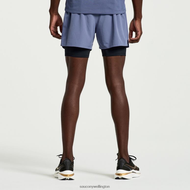 Saucony Men Outpace 4 2-in-1 Short Horizon 0066X391