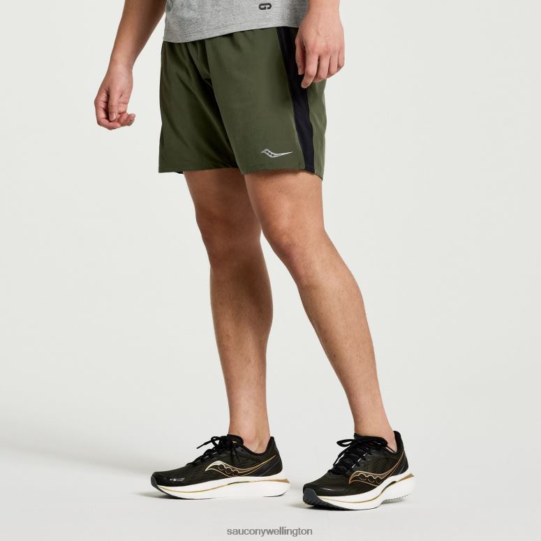 Saucony Men Outpace 7 Short Climbing Ivy 0066X408