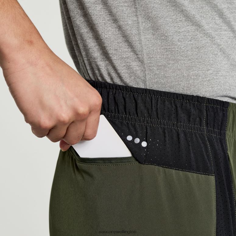 Saucony Men Outpace 7 Short Climbing Ivy 0066X408