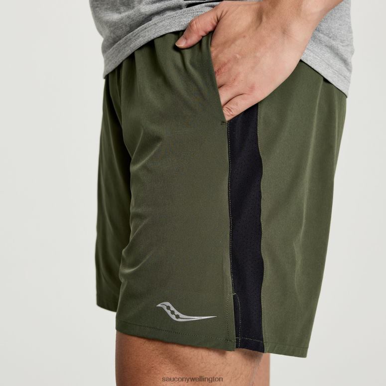 Saucony Men Outpace 7 Short Climbing Ivy 0066X408