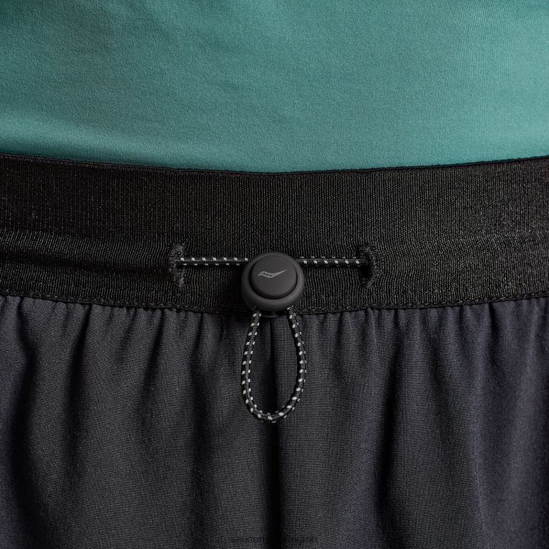 Saucony Men Pinnacle 2-in-1 Short Black 0066X429