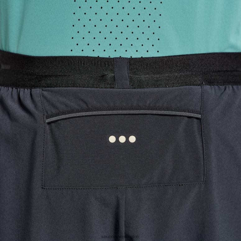 Saucony Men Pinnacle 2-in-1 Short Black 0066X429