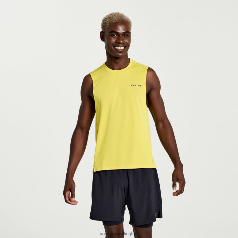 Saucony Men Elevate Sleeveless Sulphur 0066X317