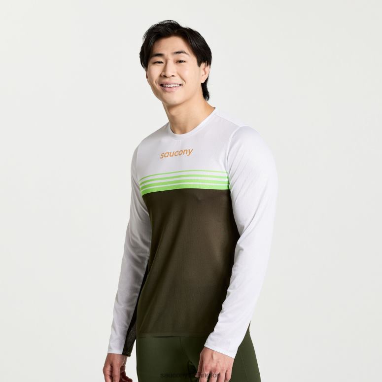Saucony Men Elite Long Sleeve Umbra 0066X381
