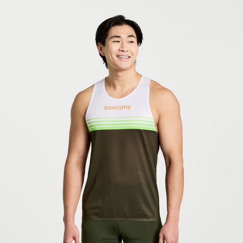 Saucony Men Elite Singlet Umbra 0066X362