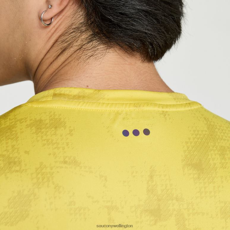 Saucony Men Explorer Short Sleeve Arroyo Tie-Dye Print 0066X377