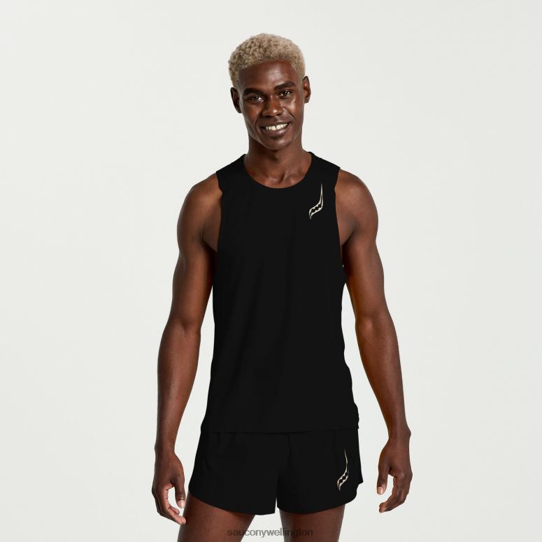 Saucony Men Pinnacle Sleeveless Black 0066X368