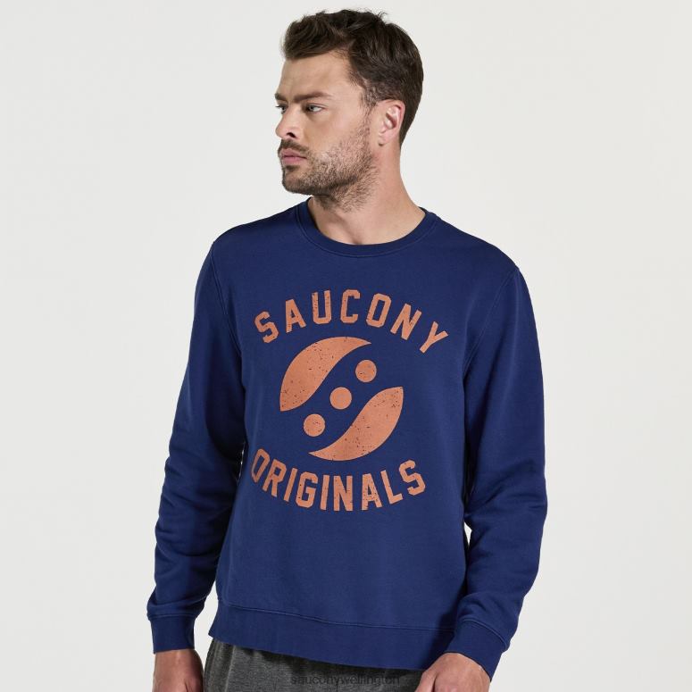 Saucony Men Rested Crewneck Sodalite 0066X376