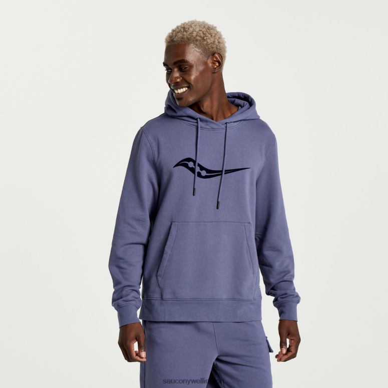 Saucony Men Rested Hoodie Horizon Heather Graphic 0066X383