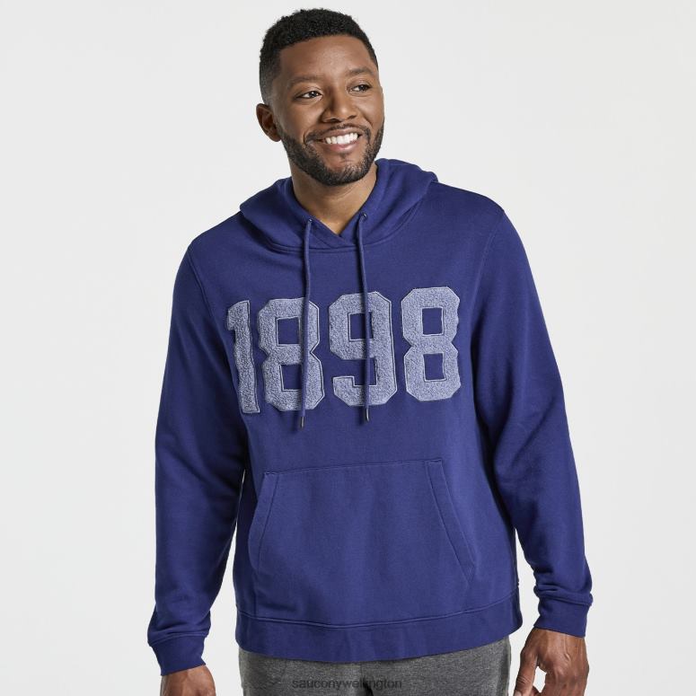 Saucony Men Rested Hoodie Sodalite 0066X387