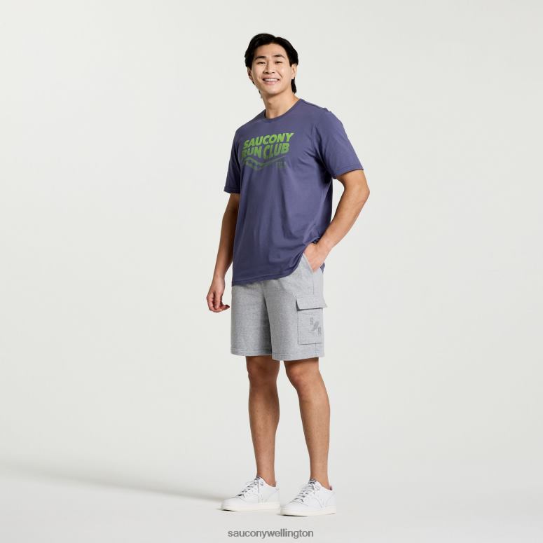 Saucony Men Rested T-Shirt Horizon Heather Graphic 0066X357