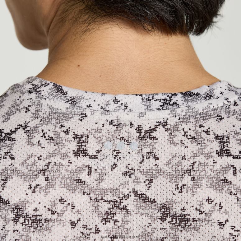 Saucony Men Stopwatch Graphic Singlet Lunar Rock Camo Print 0066X366