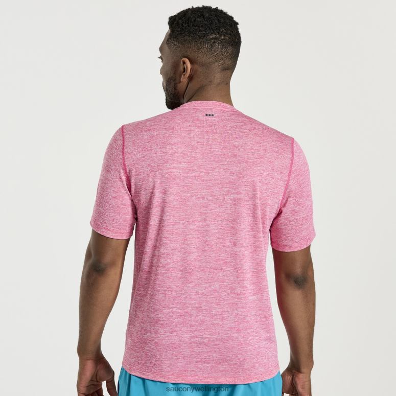 Saucony Men Stopwatch Short Sleeve Flame Quartz Heather 0066X322