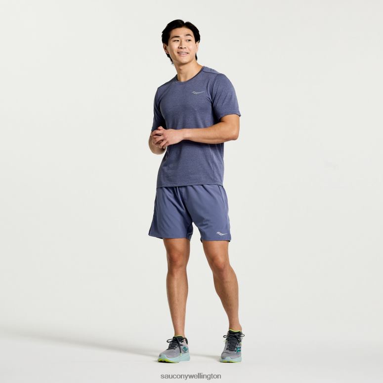 Saucony Men Stopwatch Short Sleeve Horizon Heather 0066X323