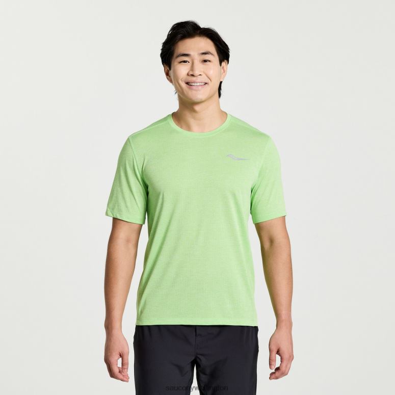 Saucony Men Stopwatch Short Sleeve Invader Heather 0066X324