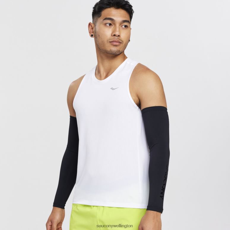 Saucony Men Stopwatch Singlet White 0066X314