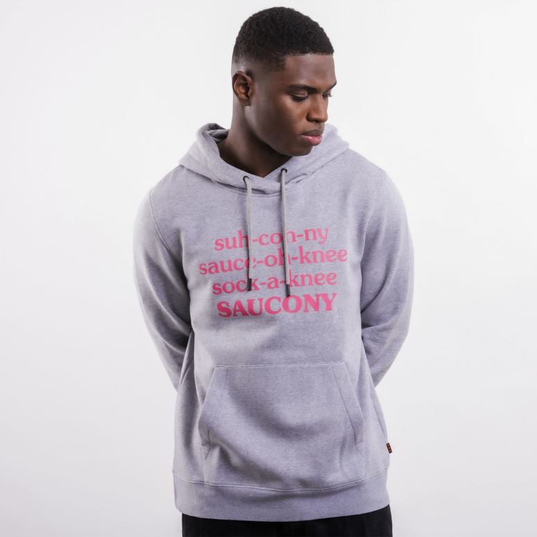 Saucony X Men Frank Cooke Rested Hoodie Light Grey Heather 0066X360