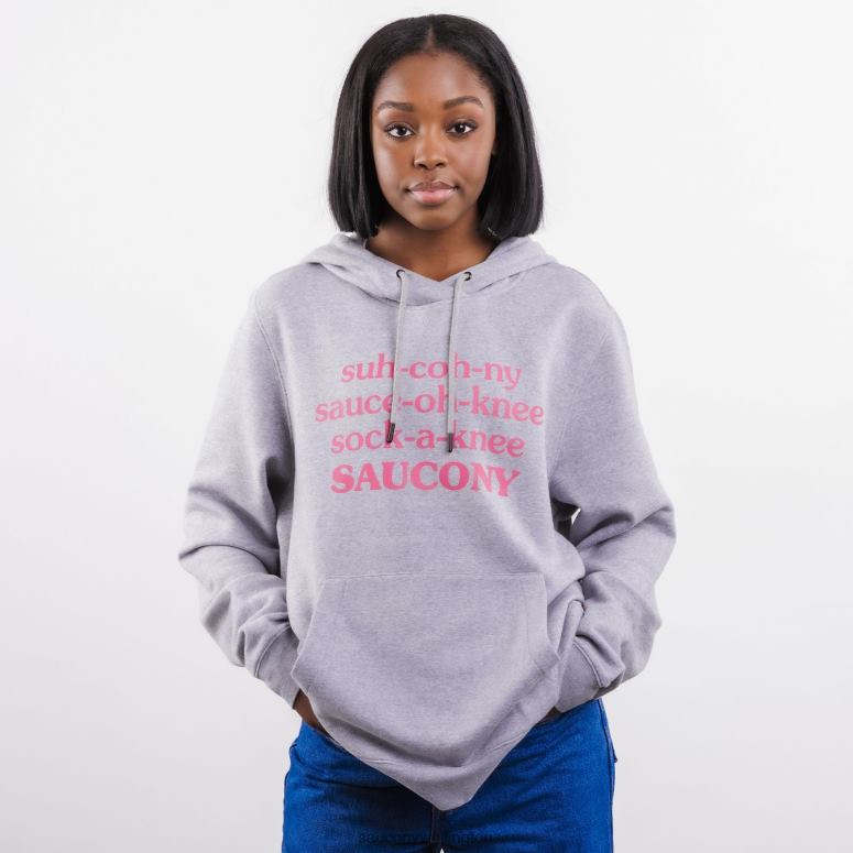 Saucony X Men Frank Cooke Rested Hoodie Light Grey Heather 0066X360