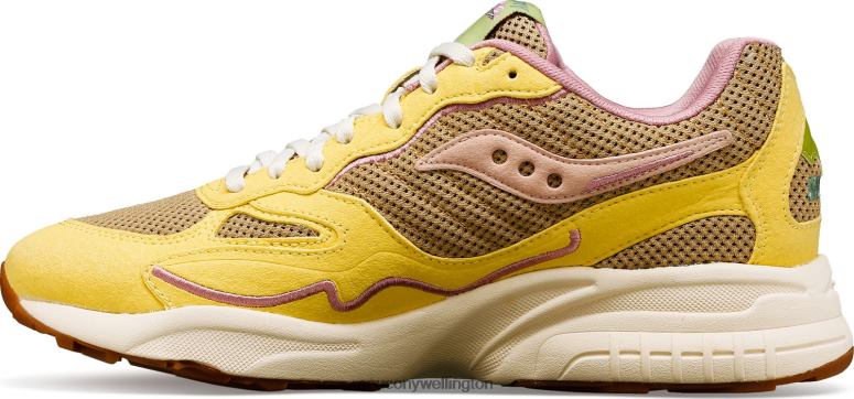 Saucony Men 3D Grid Hurricane Mushroom Tan/Light Yellow 0066X180