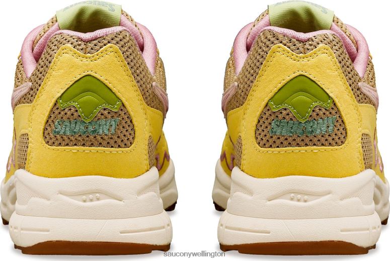 Saucony Men 3D Grid Hurricane Mushroom Tan/Light Yellow 0066X180