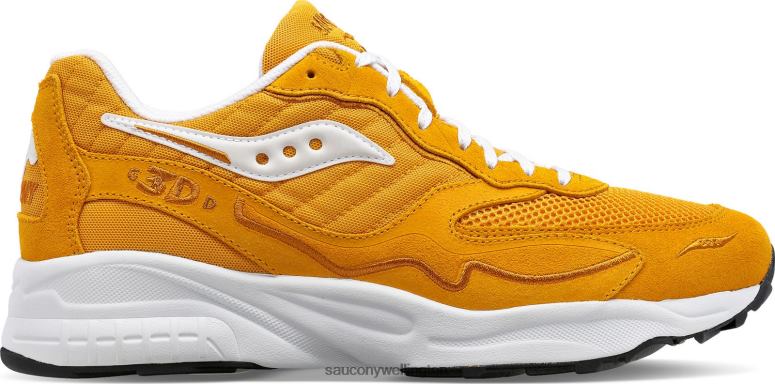 Saucony Men 3D Grid Hurricane Mustard/White 0066X198