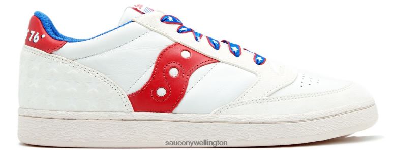 Saucony Men Jazz Court 1776 White/Red 0066X176