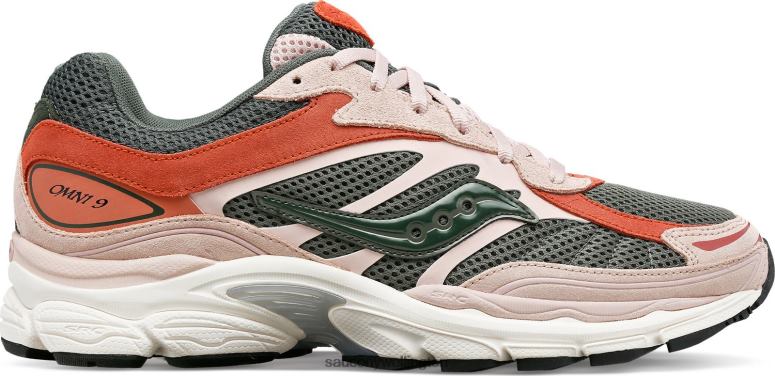 Saucony Men OG ProGrid Omni 9 Premium Dust Pink/Green 0066X230