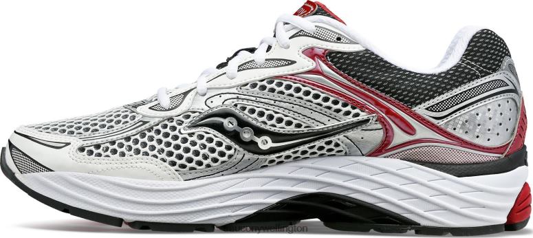 Saucony Men OG ProGrid Omni 9 White/Silver/Red 0066X216