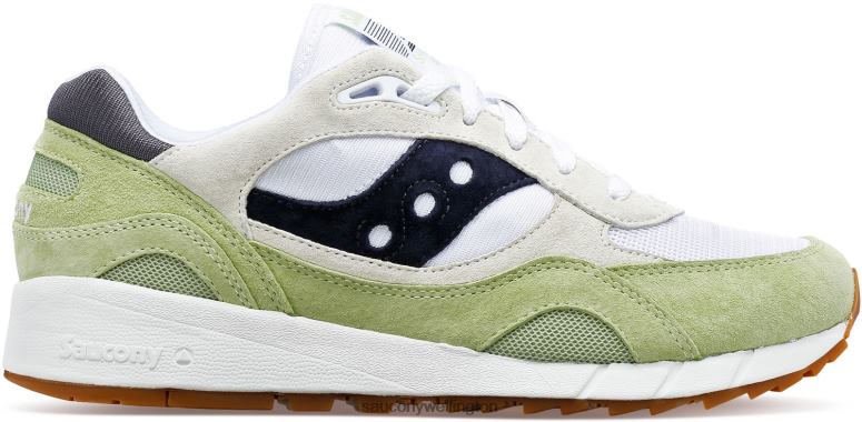 Saucony Men Shadow 6000 White/Mint/Navy 0066X226