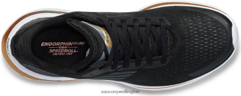 Saucony Men Endorphin Shift 3 Wide Black/Goldstruck 0066X132
