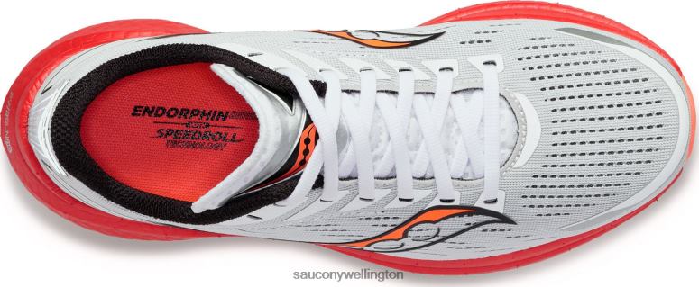 Saucony Men Endorphin Speed 3 White/Black/ViZiRed 0066X65