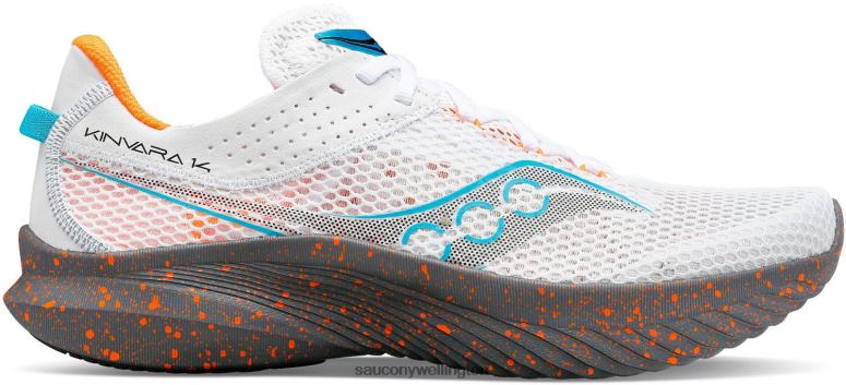 Saucony Men Kinvara 14 White/Gravel 0066X26