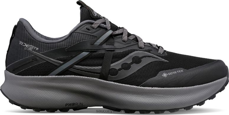 Saucony Men Ride 15 TR GTX Black/Charcoal 0066X144