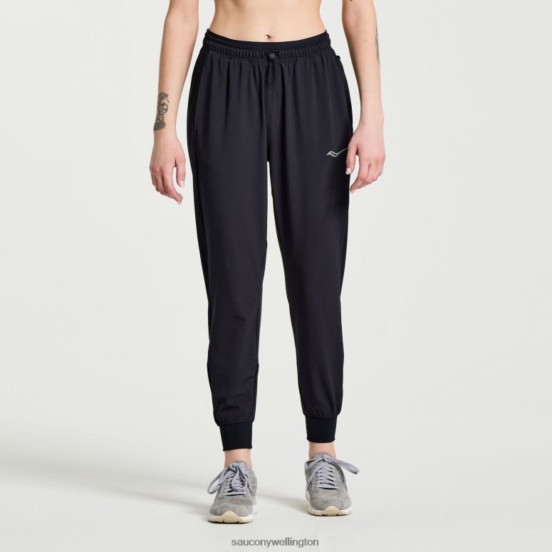 Saucony Women Boston Woven Pant Black 0066X829