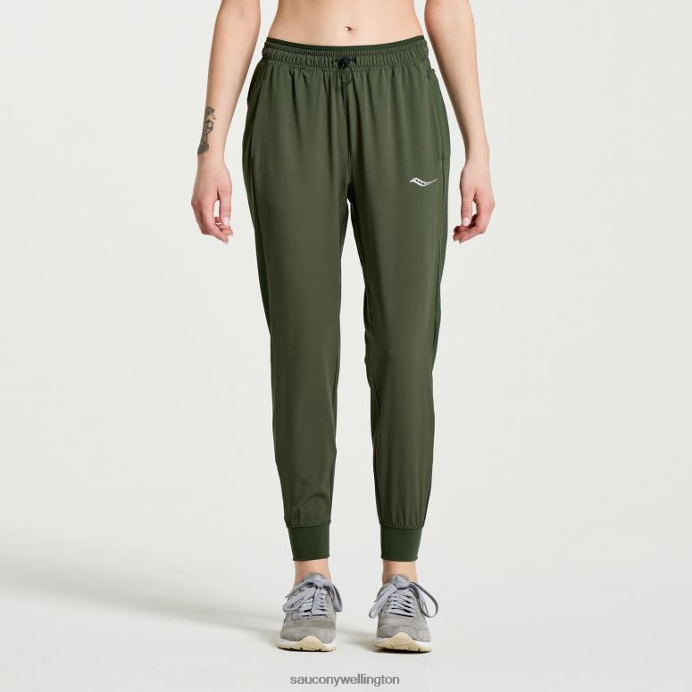 Saucony Women Boston Woven Pant Climbing Ivy 0066X830