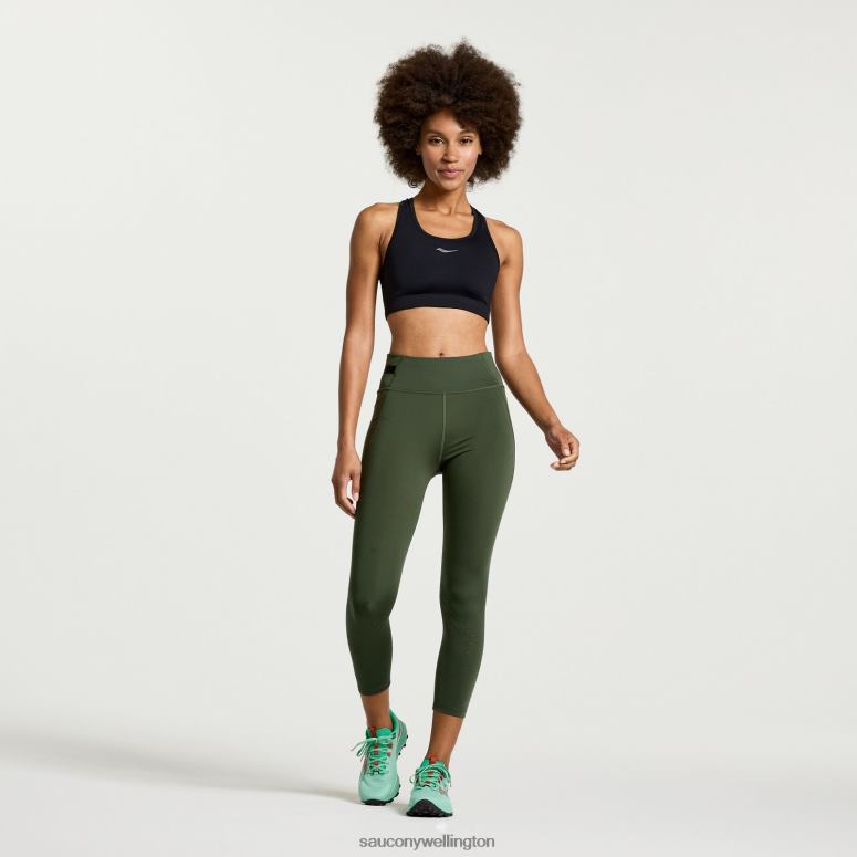 Saucony Women Explorer Utility Crop Tight Climbing Ivy 0066X816