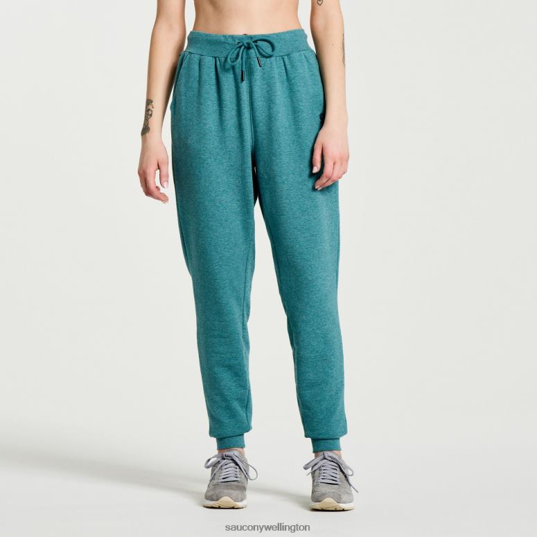Saucony Women Rested Sweatpant North Atlantic Heather Graphic 0066X851