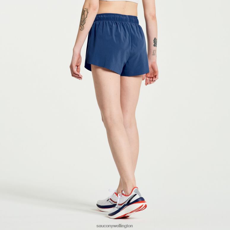 Saucony Women Boston Time Trial 3 Short Sodalite 0066X861