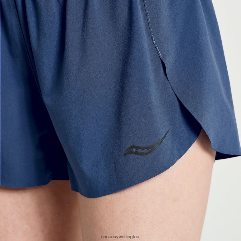 Saucony Women Boston Time Trial 3 Short Sodalite 0066X861