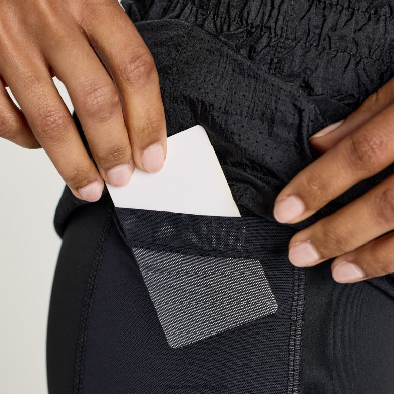 Saucony Women Elevate 4 2-in-1 Short Black 0066X822