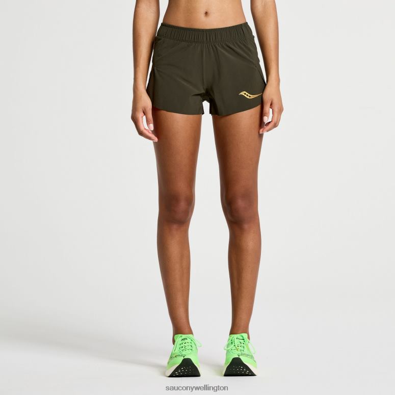 Saucony Women Elite Split Short Umbra 0066X825