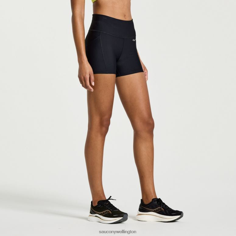 Saucony Women Fortify 3 Hot Short Black 0066X819