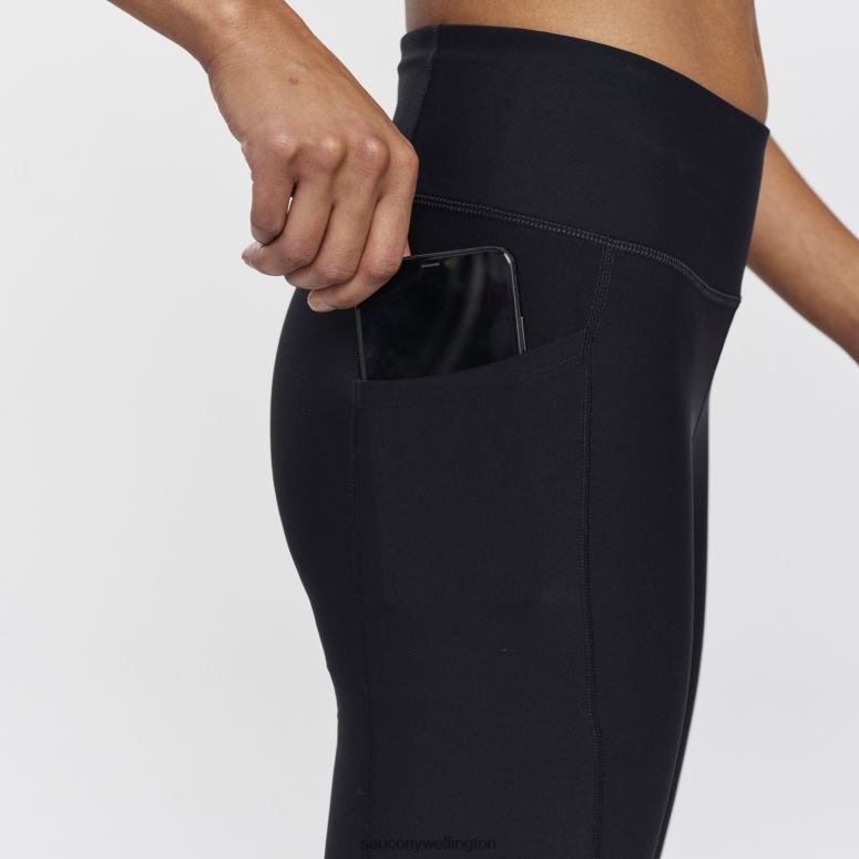 Saucony Women Fortify 8 Biker Short Black 0066X833