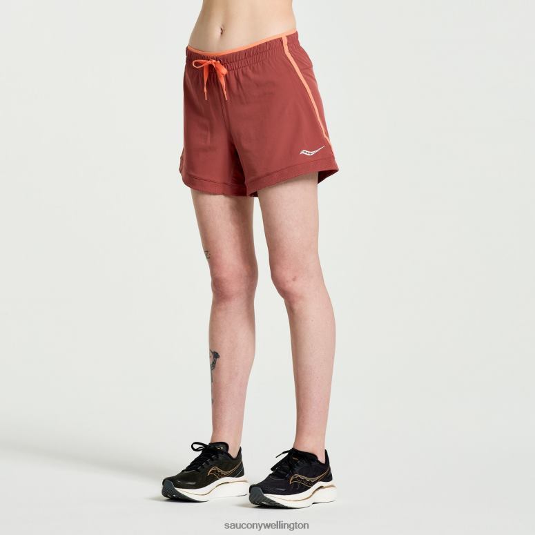 Saucony Women Outpace 5 Short Apple Butter 0066X810