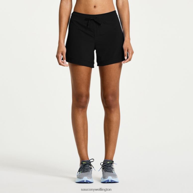 Saucony Women Outpace 5 Short Black 0066X809