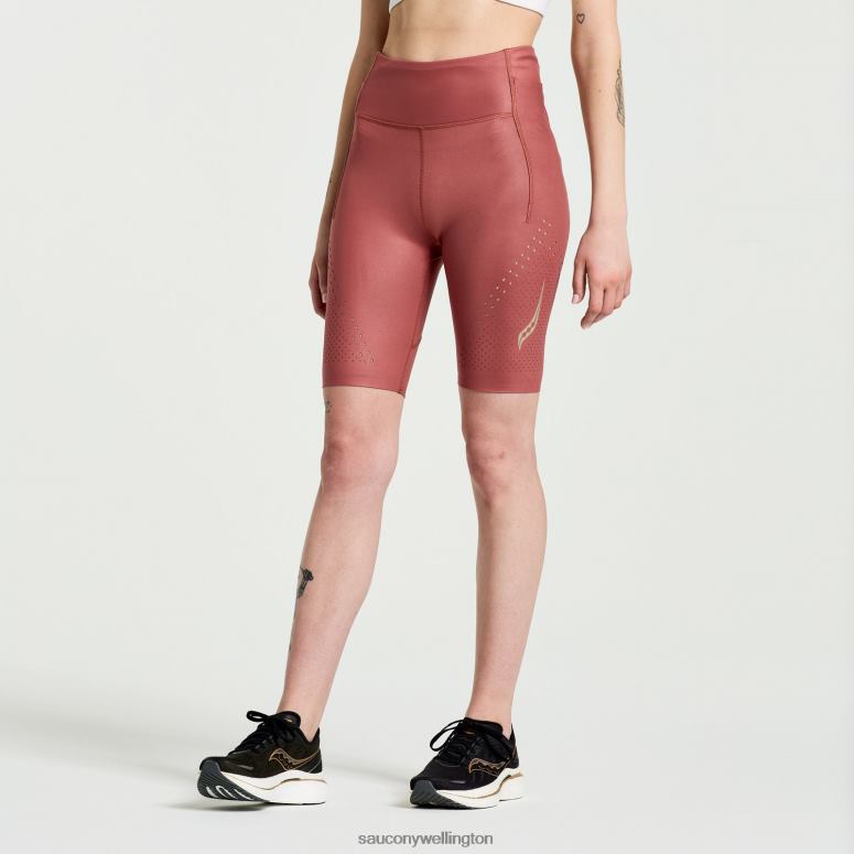 Saucony Women Pinnacle 8 Tight Short Apple Butter 0066X845